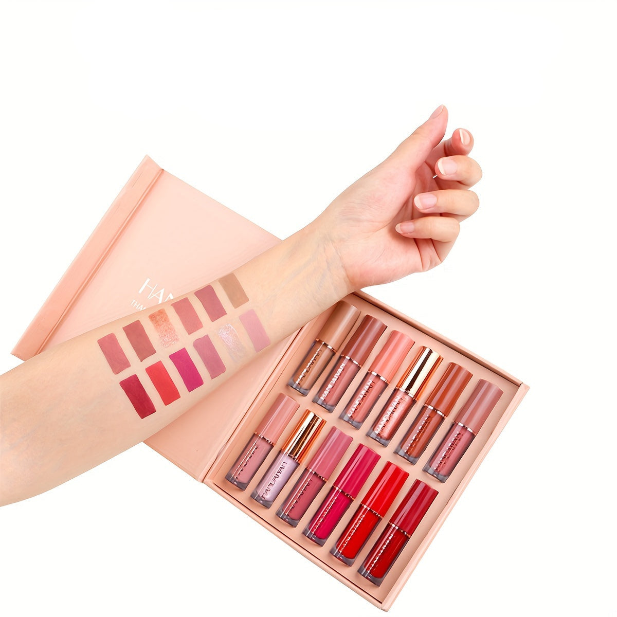 Conjunto de 12 batons de veludo