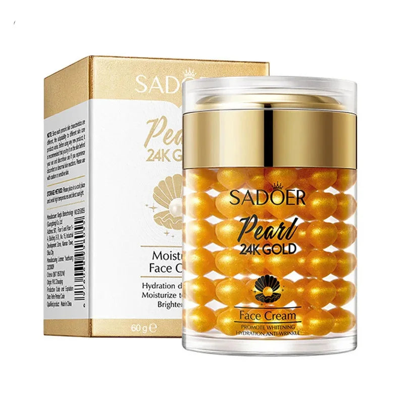 Creme Facial Sadoer Pérola com Ouro 24K