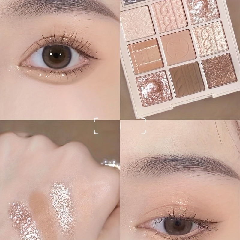 Paleta de Sombra 9 Cores Tons Neutros